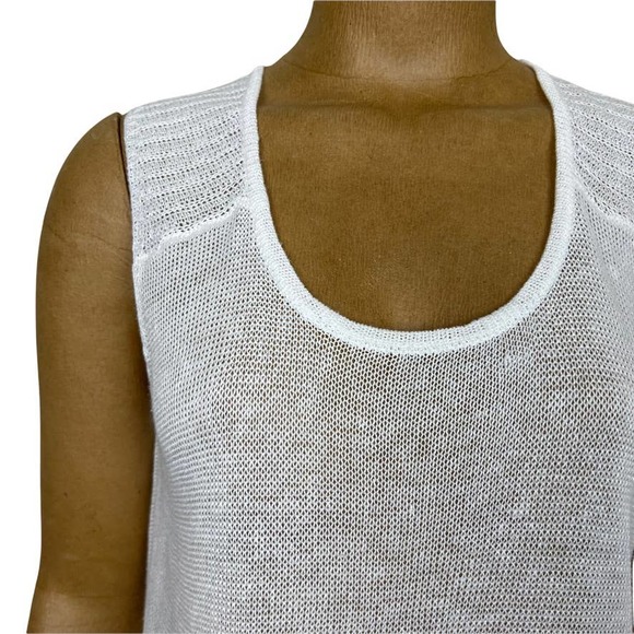 Miilla Linen Mesh Sleeveless Tunic Top Size Medium - Picture 5 of 9